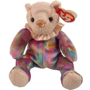 Ty Beanie Baby Bear October Opal 2001